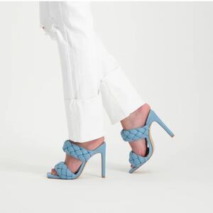 BRAND NEW STEVE MADDEN WOMEN"S CHUNKY BRAIDED STRAP KENLEY HEELED SANDAL G1